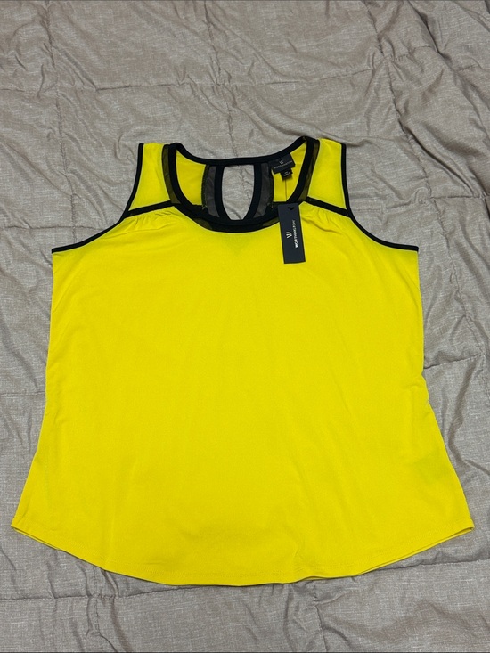 Worthington Tops - NWT Women’s Worthington Yellow Sleeveless Blouse Tank Top XL